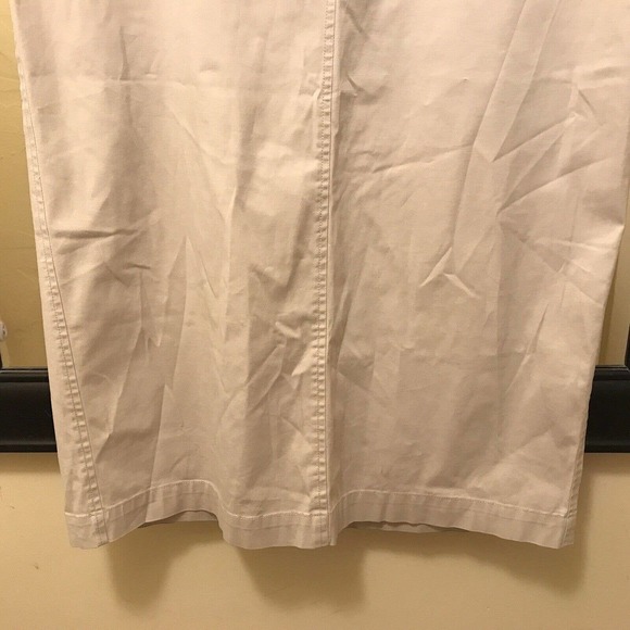 Venezia Straight Denim Midi Skirt Plus Sz18 Beige Slit Back Pockets Used - Picture 12 of 16